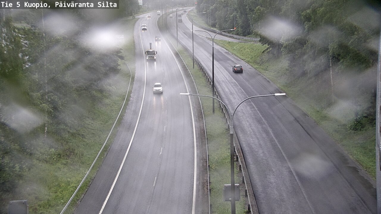 Weather Camera Image Väg 5 Kuopio, Päiväranta silta, Kuopio, Pohjois-Savo