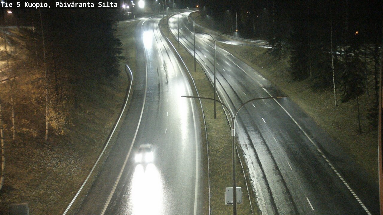 Weather Camera Image Road 5 Kuopio, Päiväranta silta, Kuopio, Pohjois-Savo