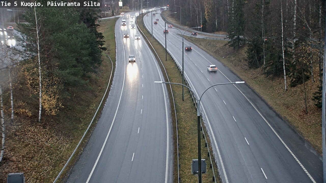 Weather Camera Image Väg 5 Kuopio, Päiväranta silta, Kuopio, Pohjois-Savo