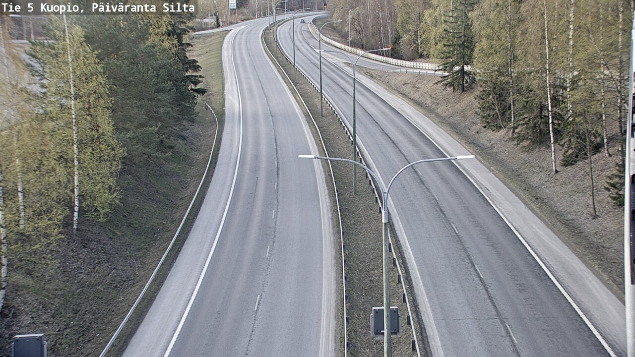Weather Camera Image Väg 5 Kuopio, Päiväranta silta, Kuopio, Pohjois-Savo