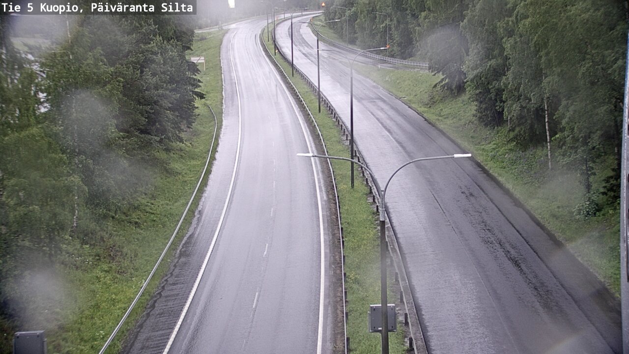 Weather Camera Image Road 5 Kuopio, Päiväranta silta, Kuopio, Pohjois-Savo