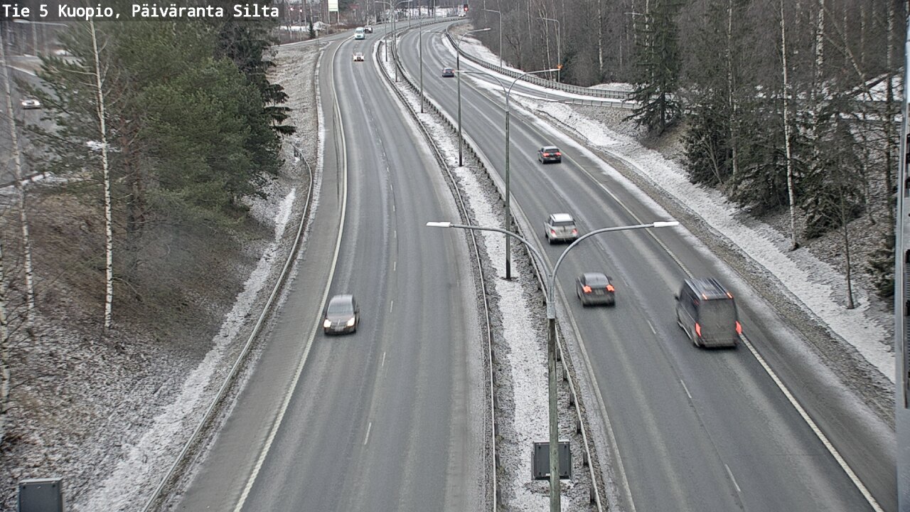 Kelikamerat Kuva Tie 5 Kuopio, Päiväranta silta, Kuopio, Pohjois-Savo