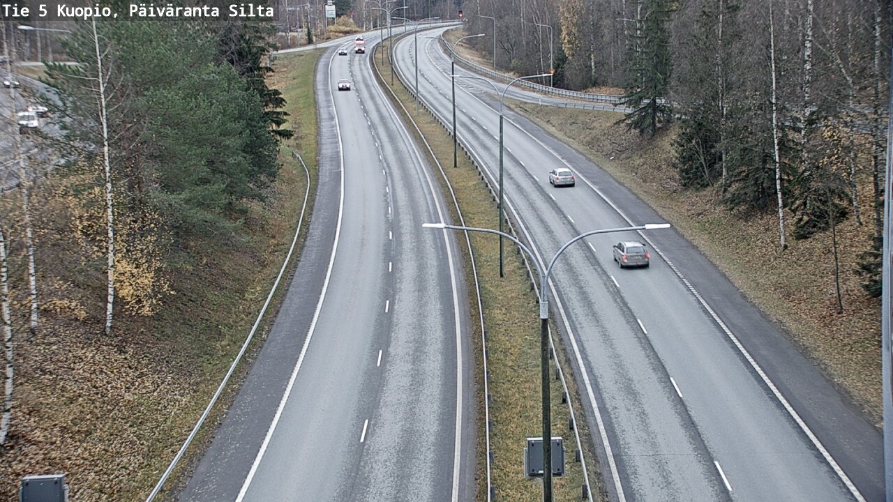 Weather Camera Image Väg 5 Kuopio, Päiväranta silta, Kuopio, Pohjois-Savo