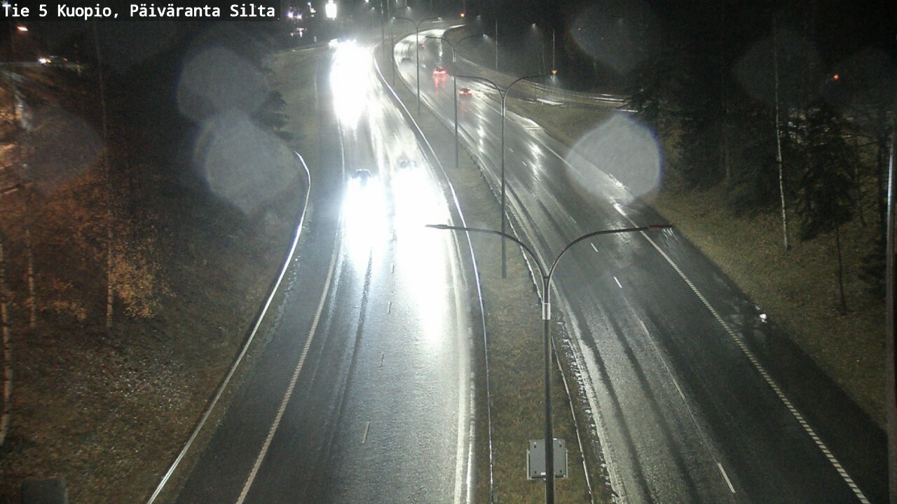 Weather Camera Image Väg 5 Kuopio, Päiväranta silta, Kuopio, Pohjois-Savo