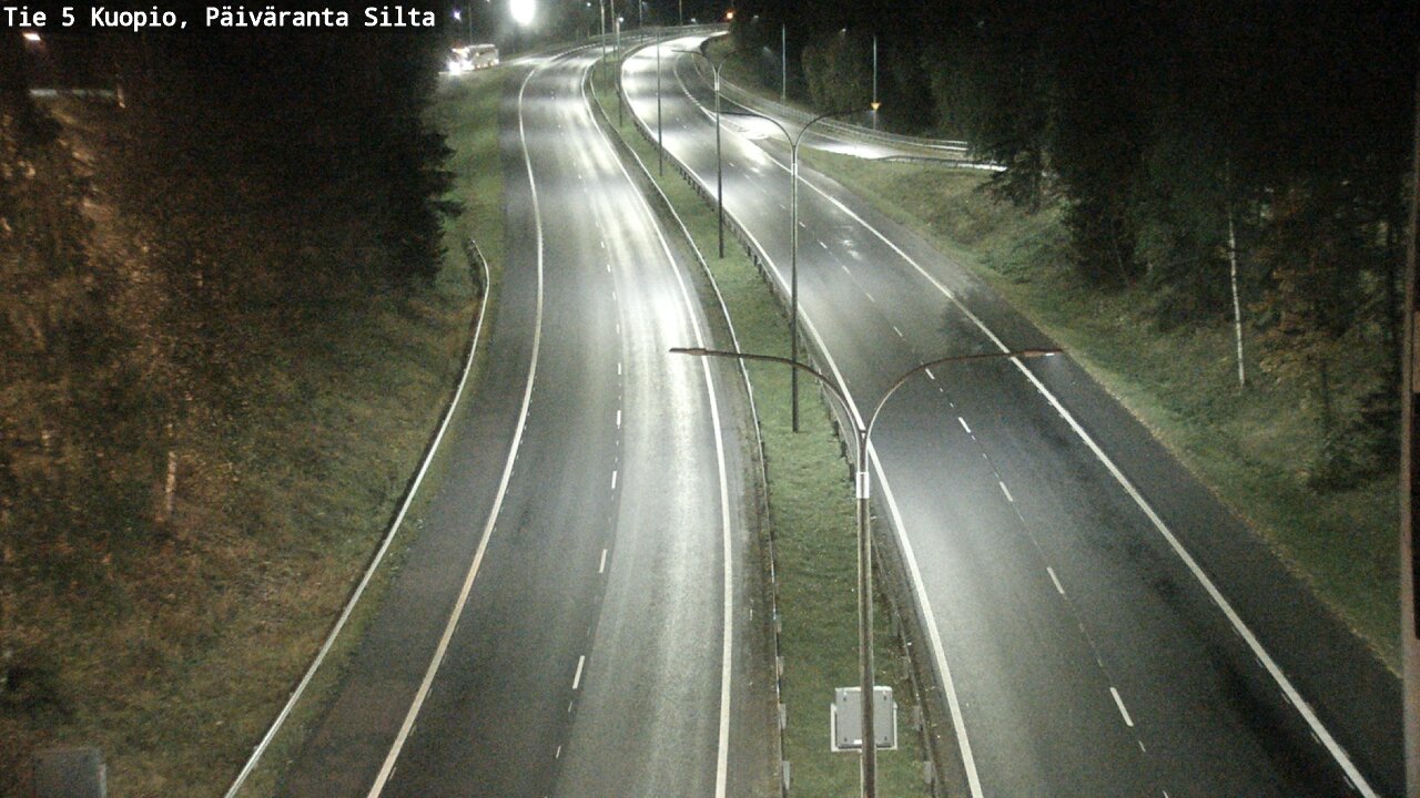 Weather Camera Image Road 5 Kuopio, Päiväranta silta, Kuopio, Pohjois-Savo