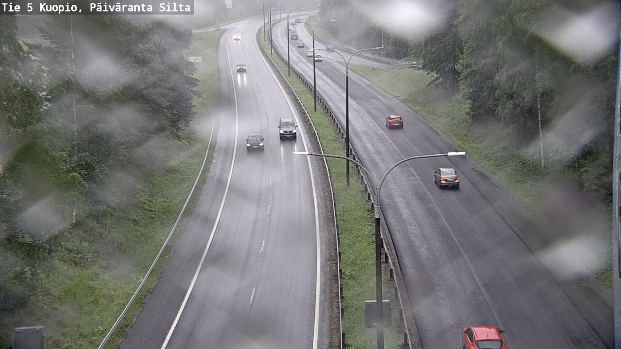 Weather Camera Image Väg 5 Kuopio, Päiväranta silta, Kuopio, Pohjois-Savo