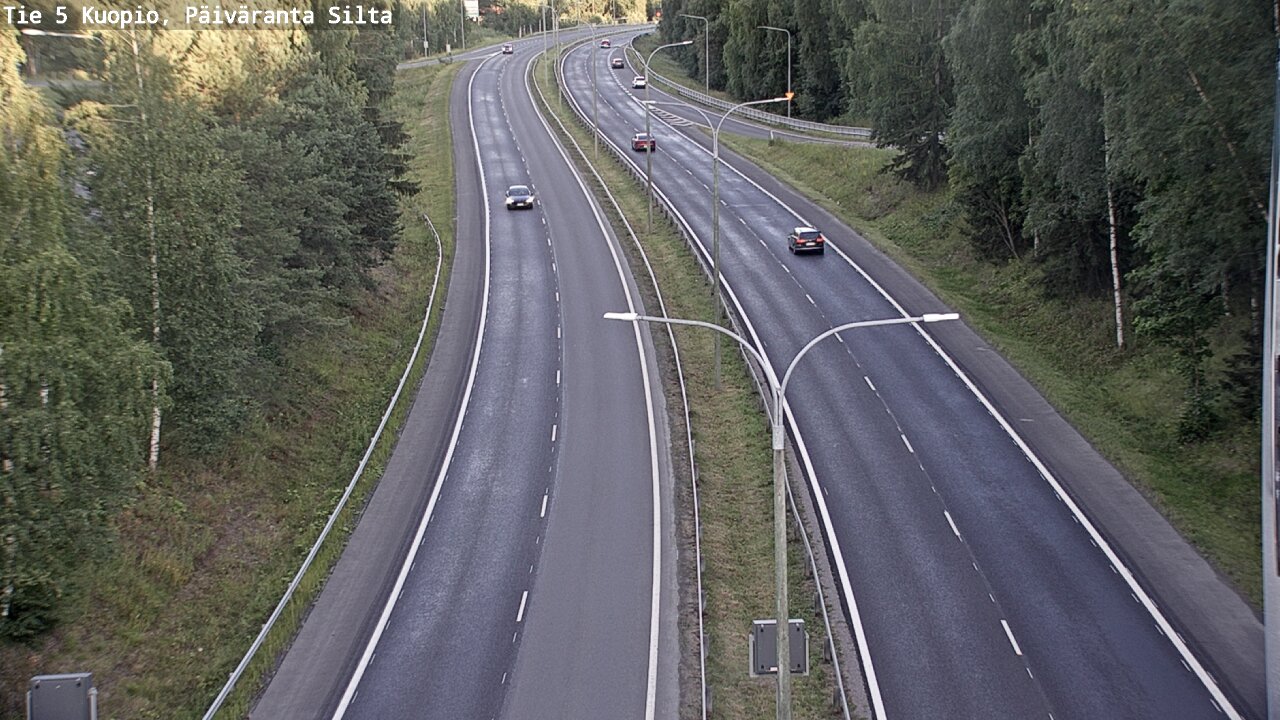 Kelikamerat Kuva Tie 5 Kuopio, Päiväranta silta, Kuopio, Pohjois-Savo