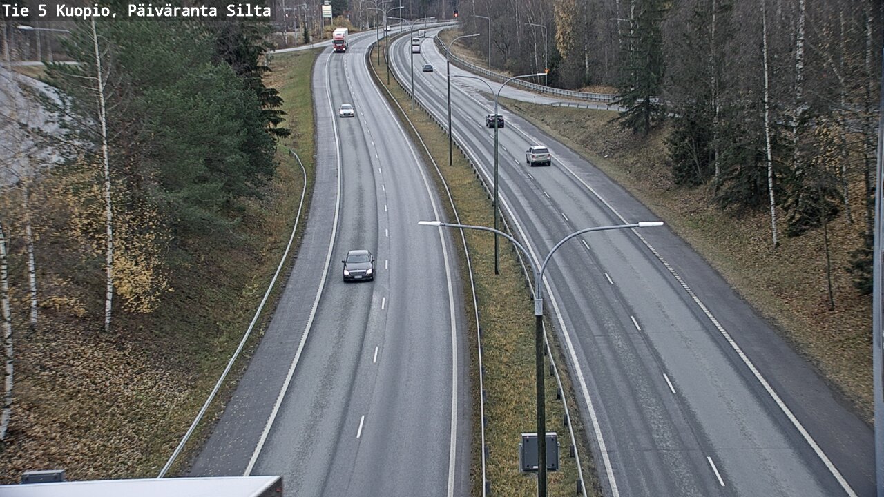 Weather Camera Image Väg 5 Kuopio, Päiväranta silta, Kuopio, Pohjois-Savo