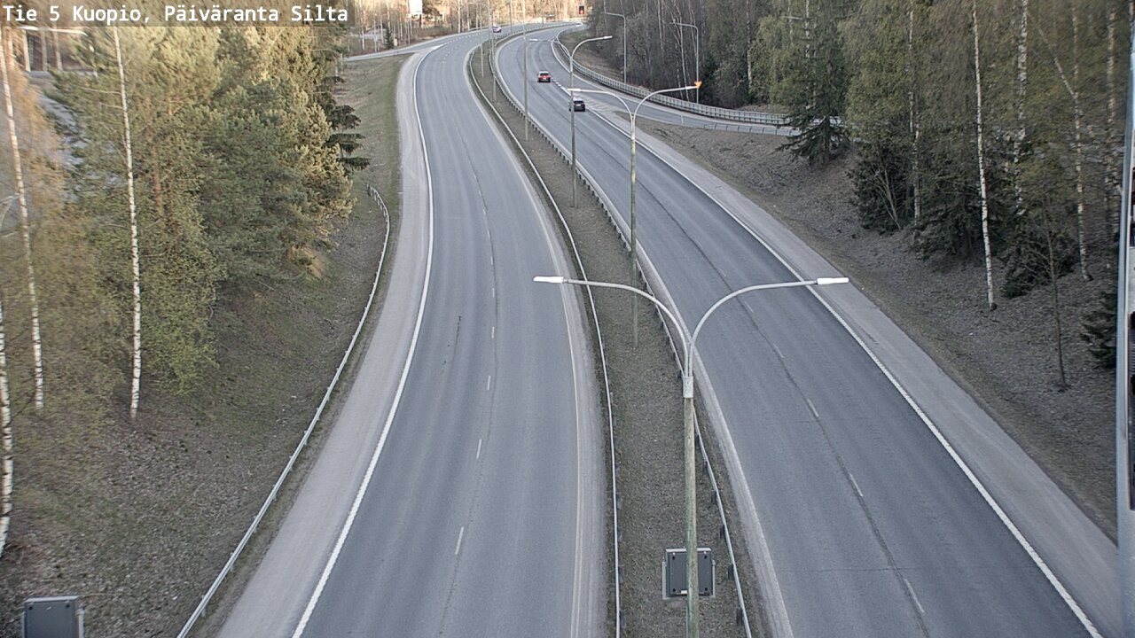 Weather Camera Image Väg 5 Kuopio, Päiväranta silta, Kuopio, Pohjois-Savo