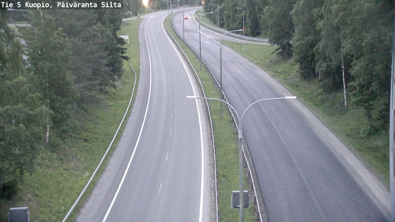 Weather Camera Image Road 5 Kuopio, Päiväranta silta, Kuopio, Pohjois-Savo