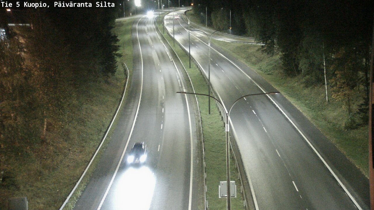 Weather Camera Image Road 5 Kuopio, Päiväranta silta, Kuopio, Pohjois-Savo