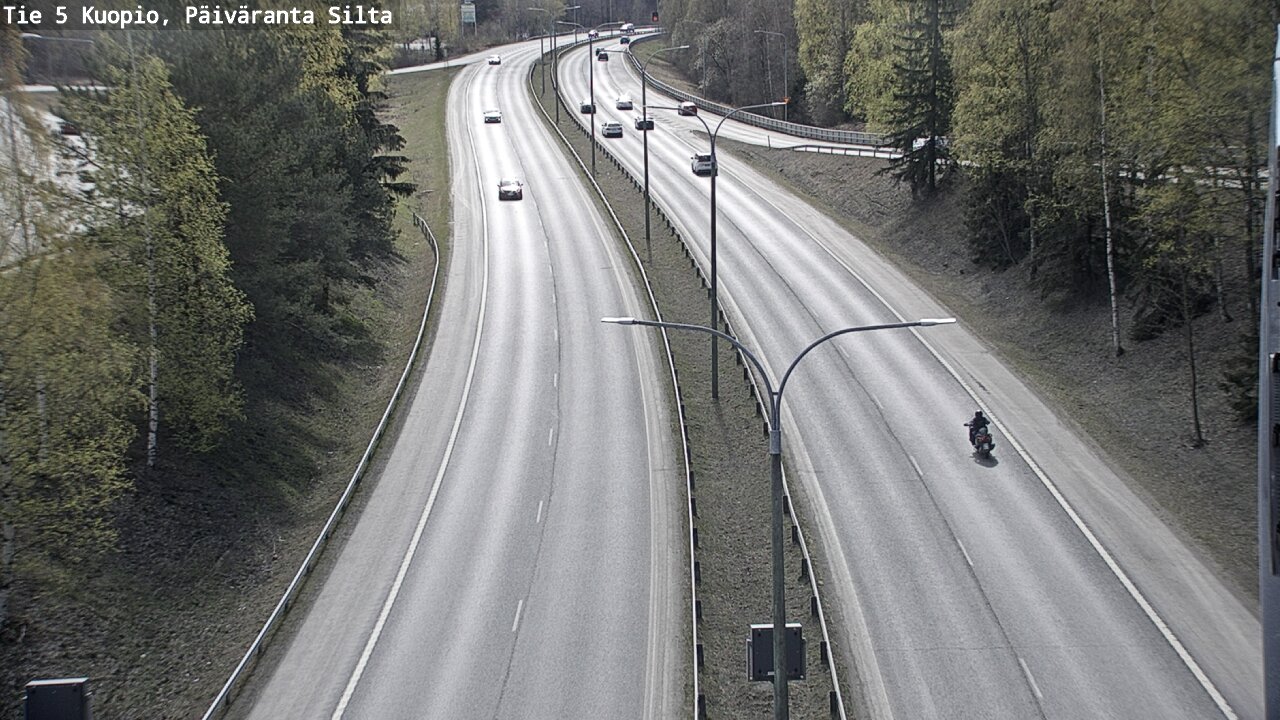 Weather Camera Image Road 5 Kuopio, Päiväranta silta, Kuopio, Pohjois-Savo