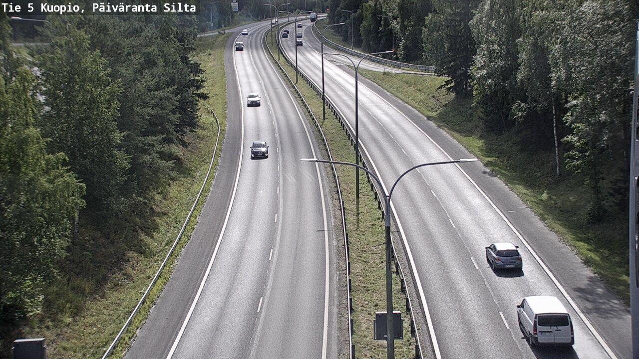 Kelikamerat Kuva Tie 5 Kuopio, Päiväranta silta, Kuopio, Pohjois-Savo
