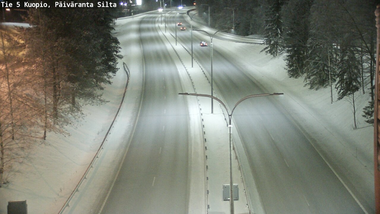 Weather Camera Image Väg 5 Kuopio, Päiväranta silta, Kuopio, Pohjois-Savo