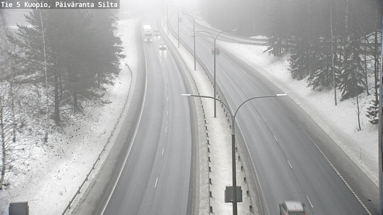 Weather Camera Image Road 5 Kuopio, Päiväranta silta, Kuopio, Pohjois-Savo