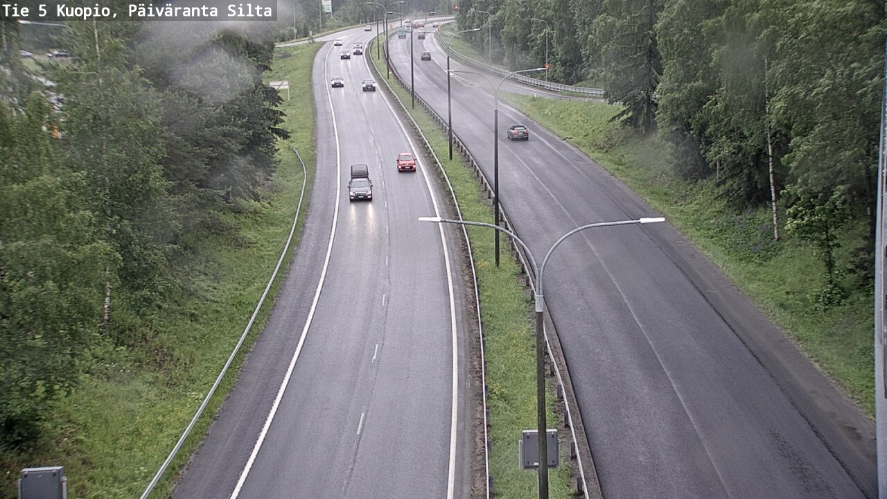 Weather Camera Image Väg 5 Kuopio, Päiväranta silta, Kuopio, Pohjois-Savo