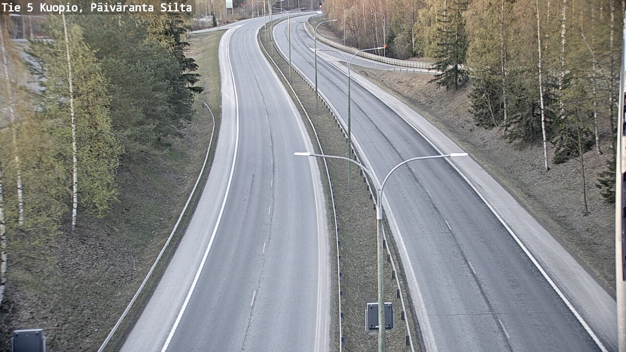 Weather Camera Image Väg 5 Kuopio, Päiväranta silta, Kuopio, Pohjois-Savo