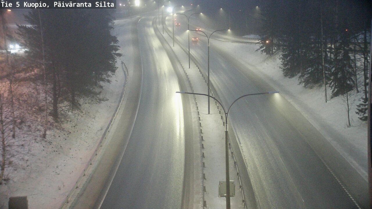 Weather Camera Image Road 5 Kuopio, Päiväranta silta, Kuopio, Pohjois-Savo