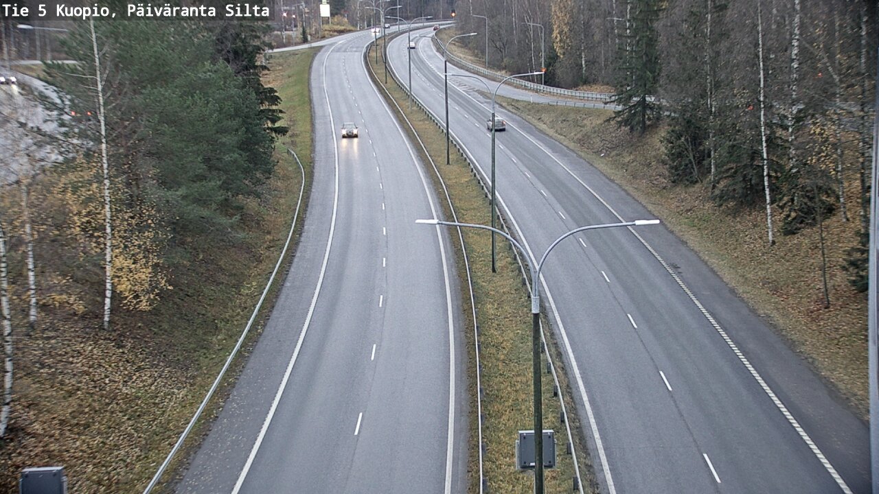 Weather Camera Image Väg 5 Kuopio, Päiväranta silta, Kuopio, Pohjois-Savo