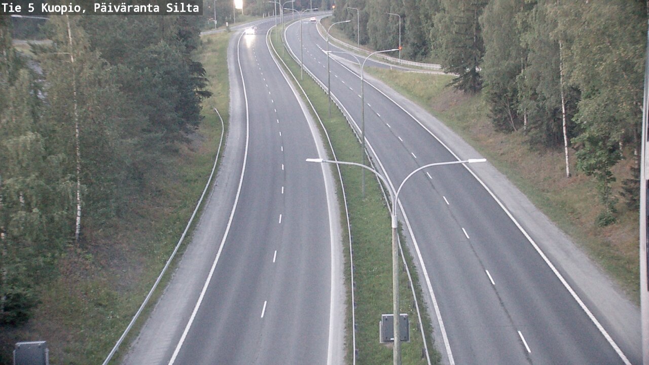 Weather Camera Image Väg 5 Kuopio, Päiväranta silta, Kuopio, Pohjois-Savo