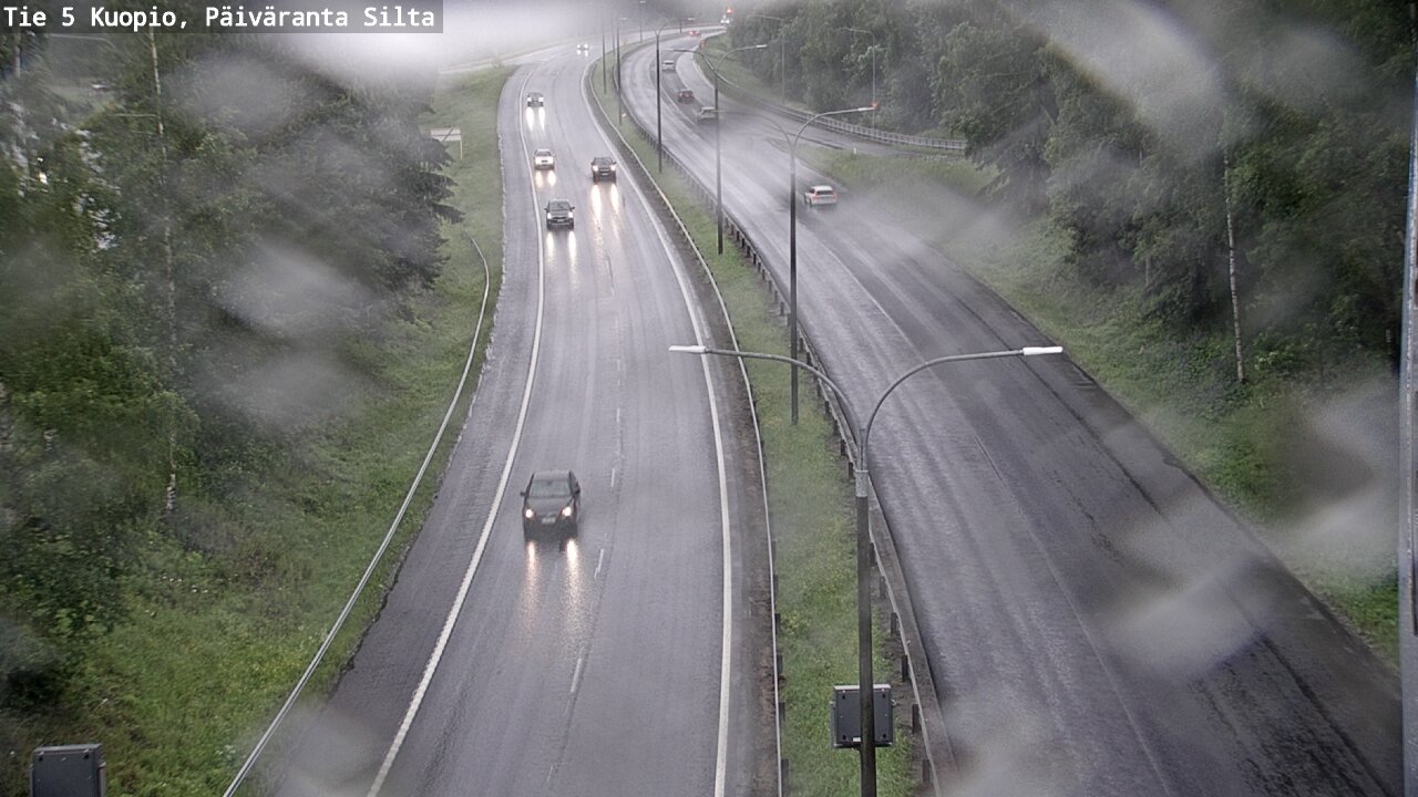 Weather Camera Image Väg 5 Kuopio, Päiväranta silta, Kuopio, Pohjois-Savo