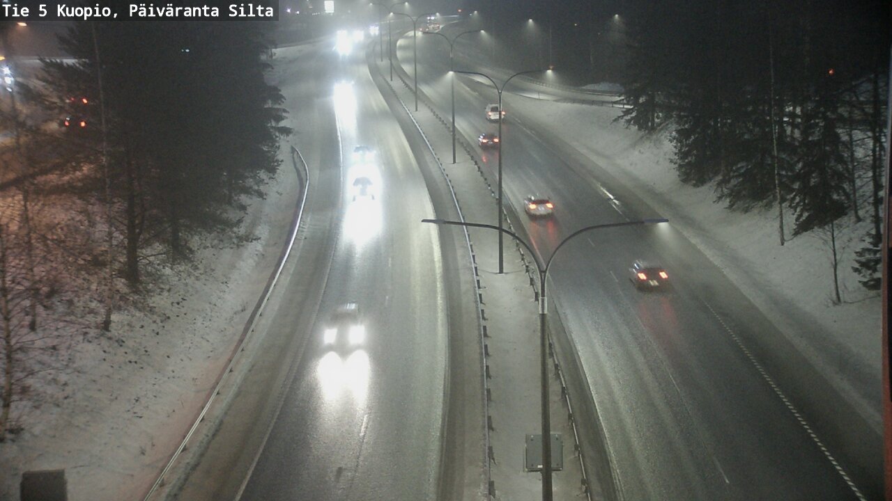 Weather Camera Image Road 5 Kuopio, Päiväranta silta, Kuopio, Pohjois-Savo