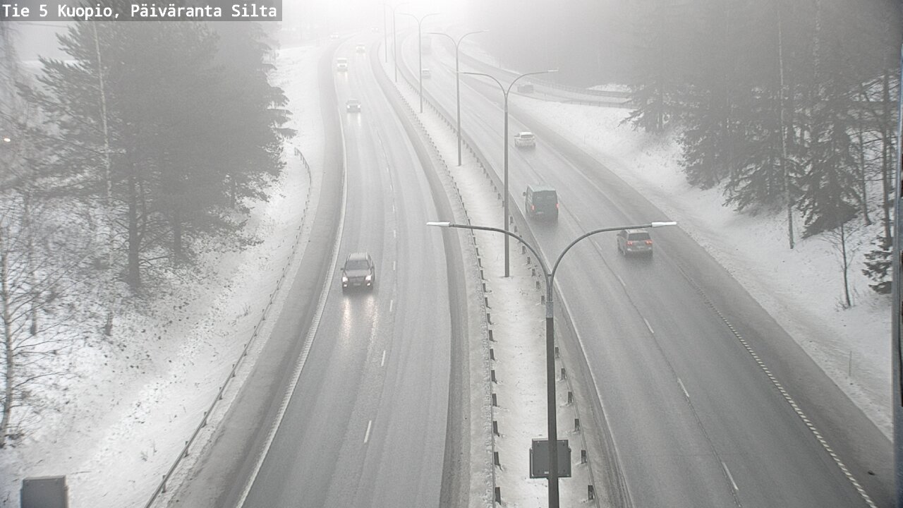 Weather Camera Image Road 5 Kuopio, Päiväranta silta, Kuopio, Pohjois-Savo
