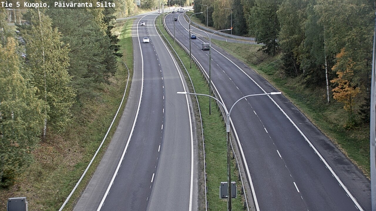Kelikamerat Kuva Tie 5 Kuopio, Päiväranta silta, Kuopio, Pohjois-Savo