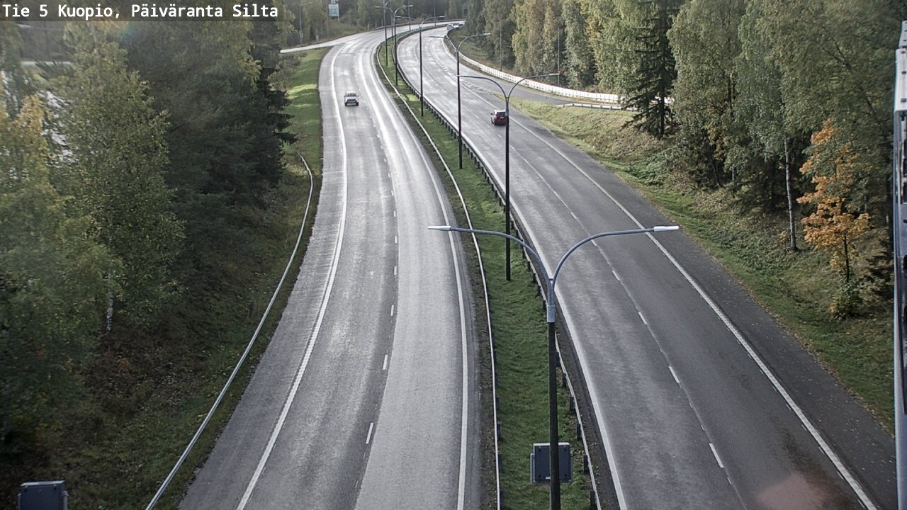 Weather Camera Image Road 5 Kuopio, Päiväranta silta, Kuopio, Pohjois-Savo