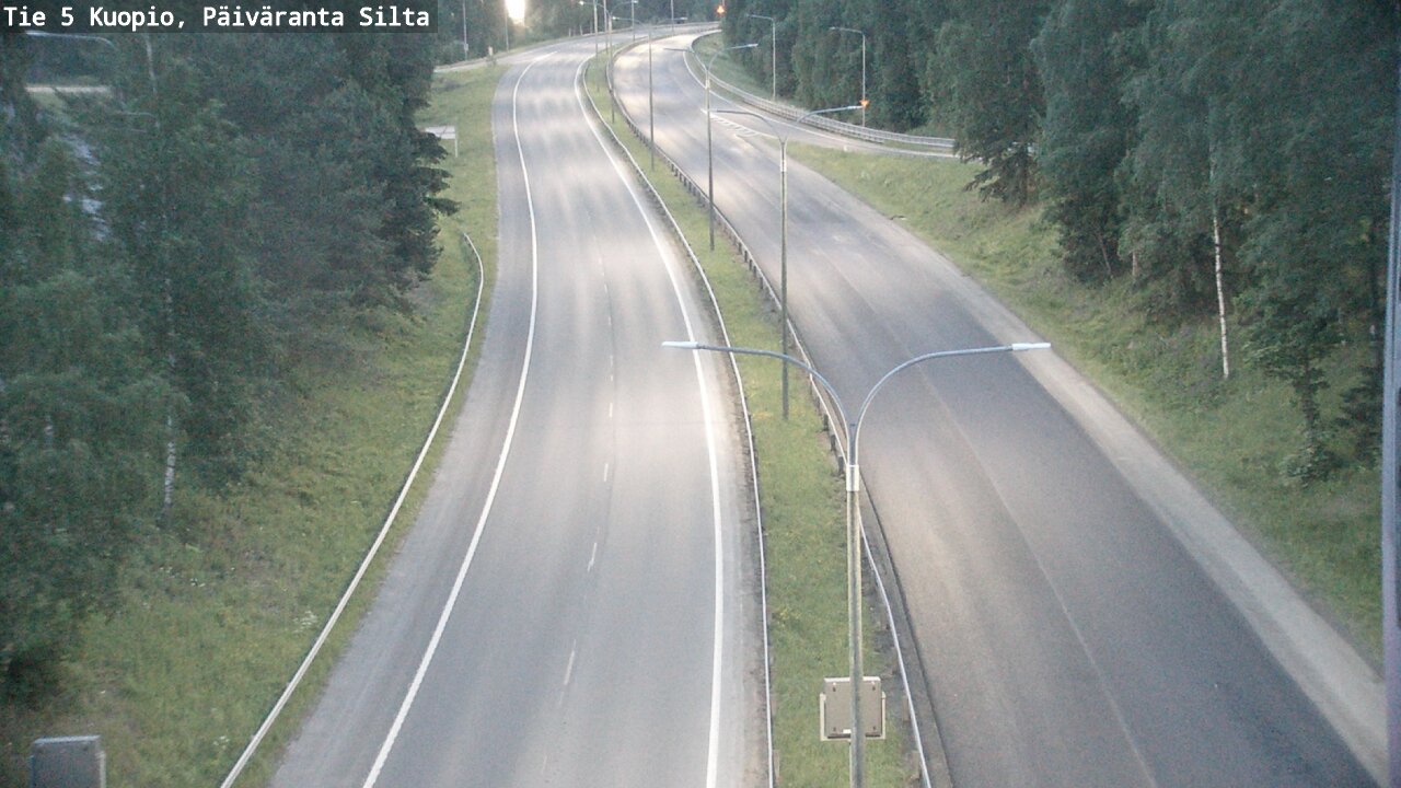 Weather Camera Image Road 5 Kuopio, Päiväranta silta, Kuopio, Pohjois-Savo