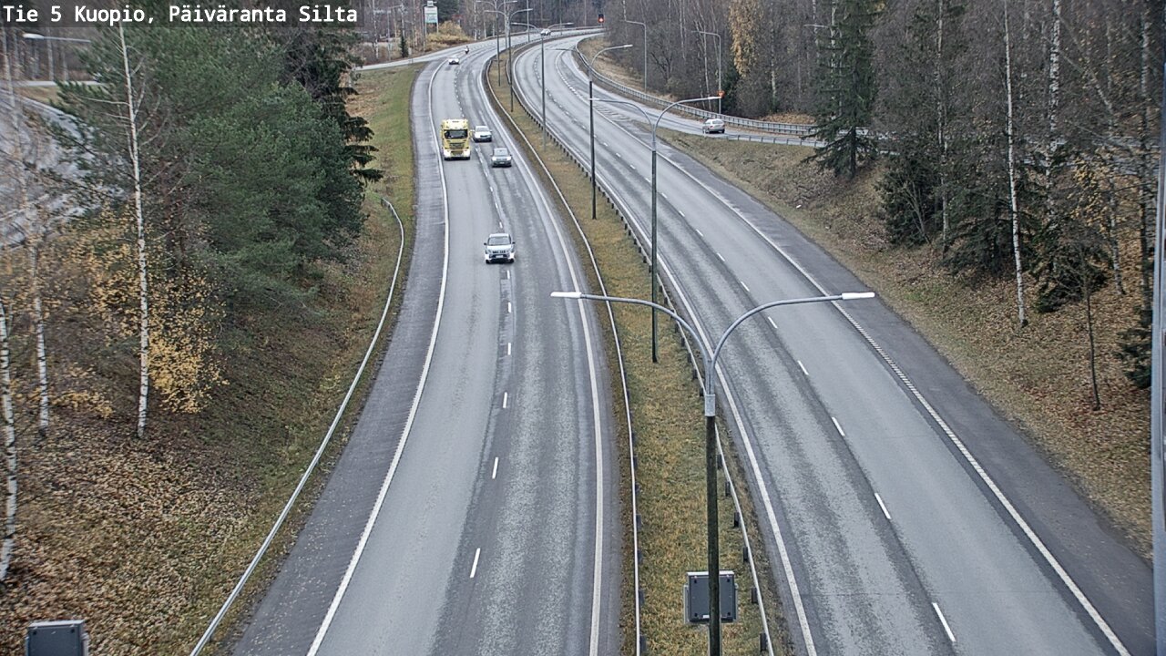 Weather Camera Image Väg 5 Kuopio, Päiväranta silta, Kuopio, Pohjois-Savo