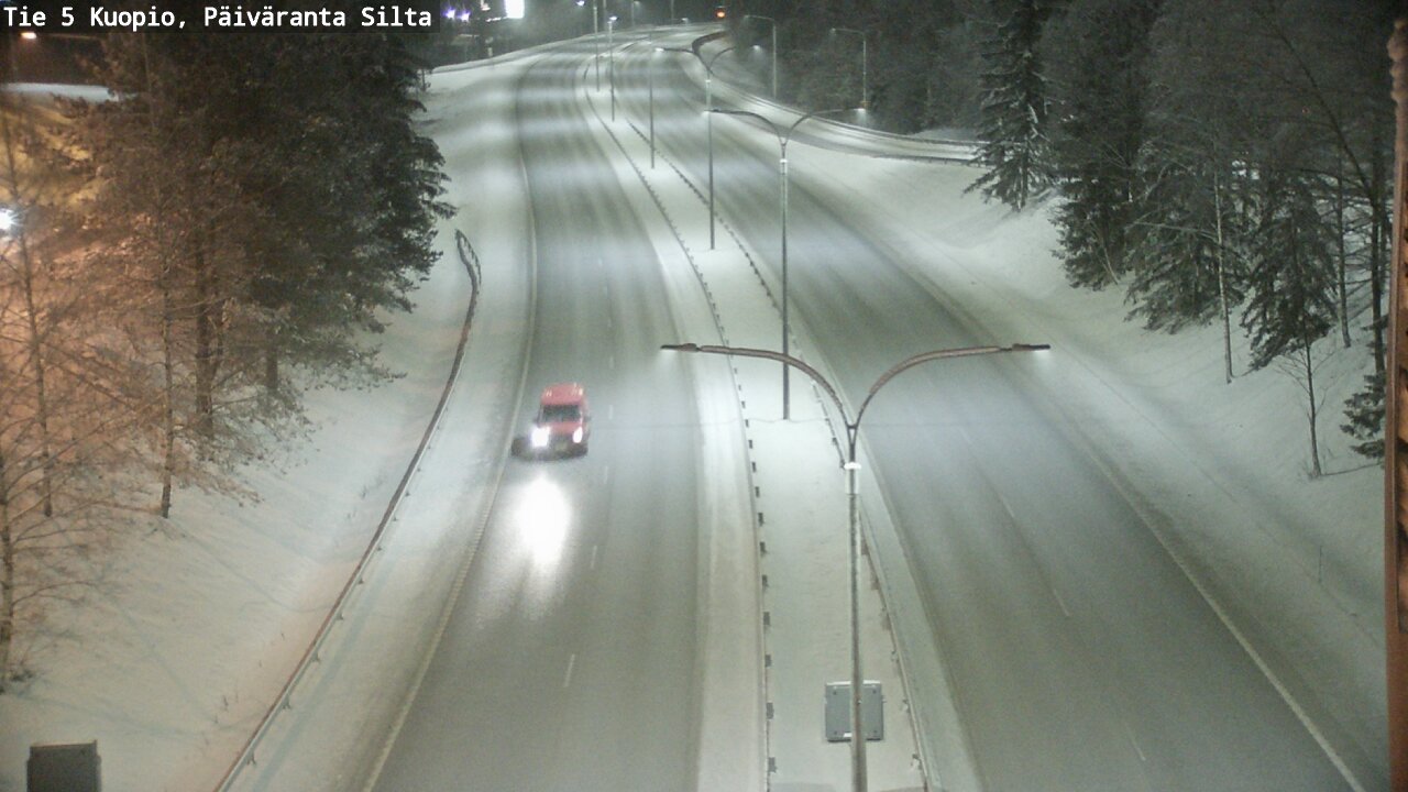 Weather Camera Image Väg 5 Kuopio, Päiväranta silta, Kuopio, Pohjois-Savo