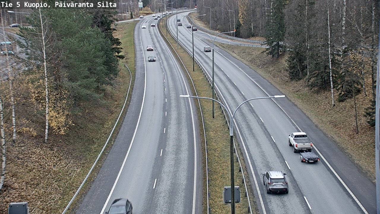 Weather Camera Image Väg 5 Kuopio, Päiväranta silta, Kuopio, Pohjois-Savo