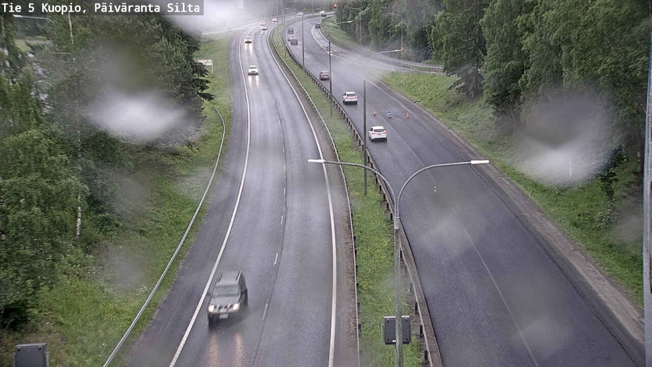 Weather Camera Image Road 5 Kuopio, Päiväranta silta, Kuopio, Pohjois-Savo