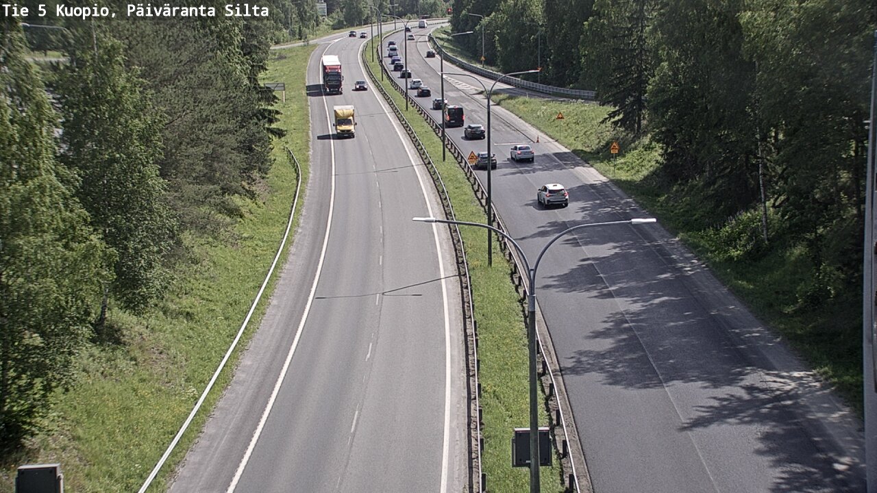 Weather Camera Image Road 5 Kuopio, Päiväranta silta, Kuopio, Pohjois-Savo