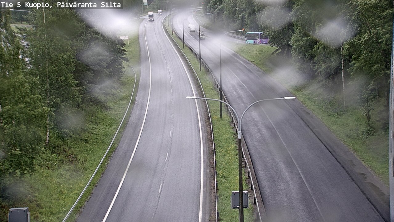 Weather Camera Image Väg 5 Kuopio, Päiväranta silta, Kuopio, Pohjois-Savo