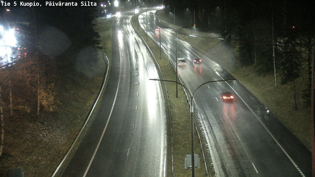 Weather Camera Image Väg 5 Kuopio, Päiväranta silta, Kuopio, Pohjois-Savo