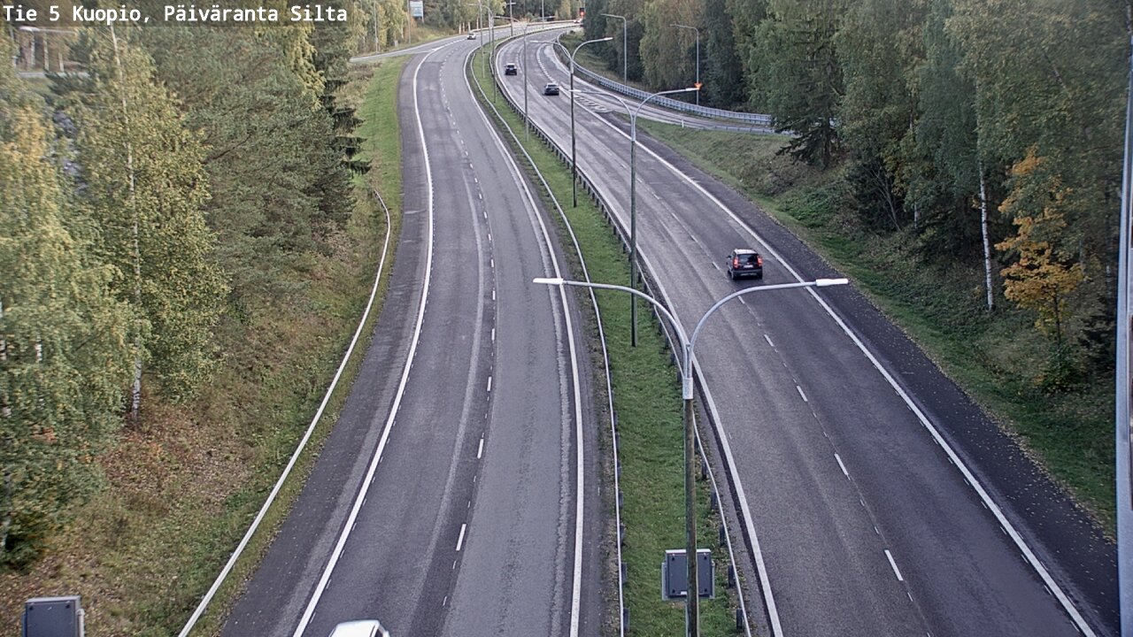 Weather Camera Image Road 5 Kuopio, Päiväranta silta, Kuopio, Pohjois-Savo