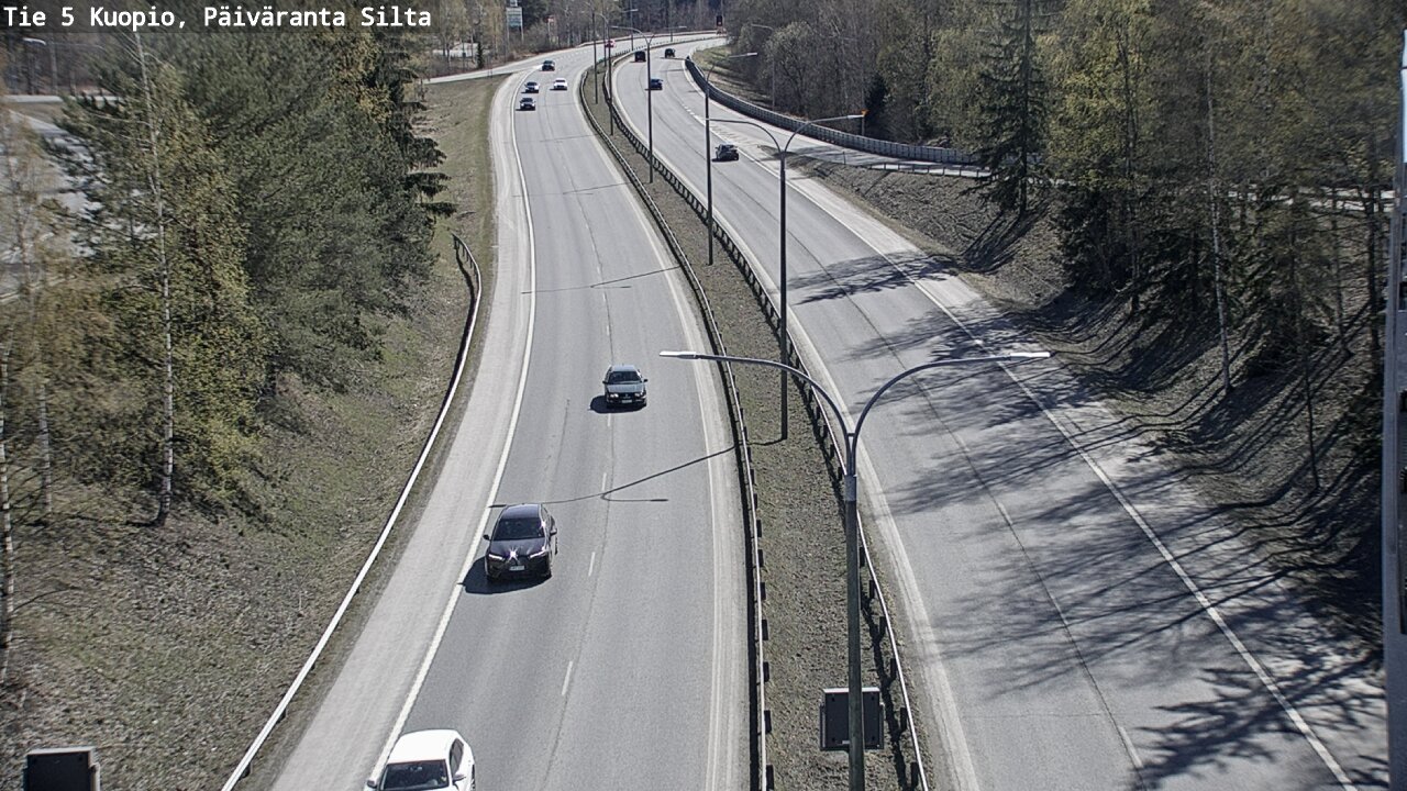 Weather Camera Image Väg 5 Kuopio, Päiväranta silta, Kuopio, Pohjois-Savo