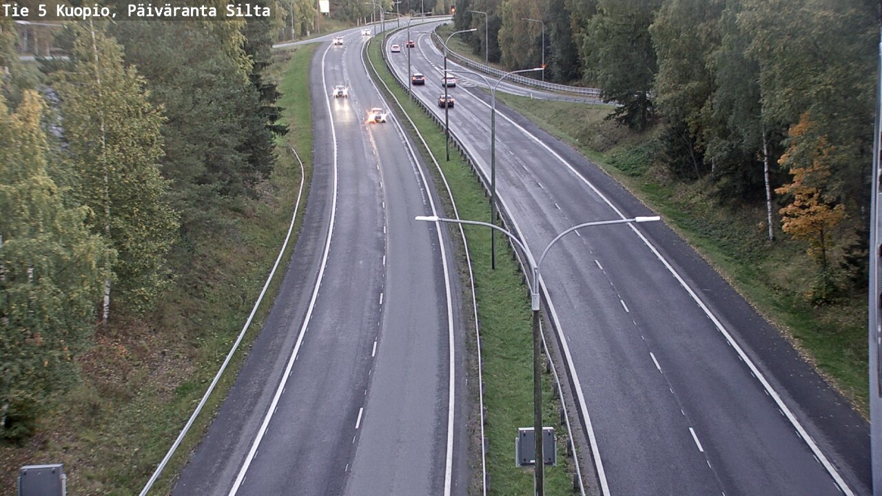 Weather Camera Image Road 5 Kuopio, Päiväranta silta, Kuopio, Pohjois-Savo