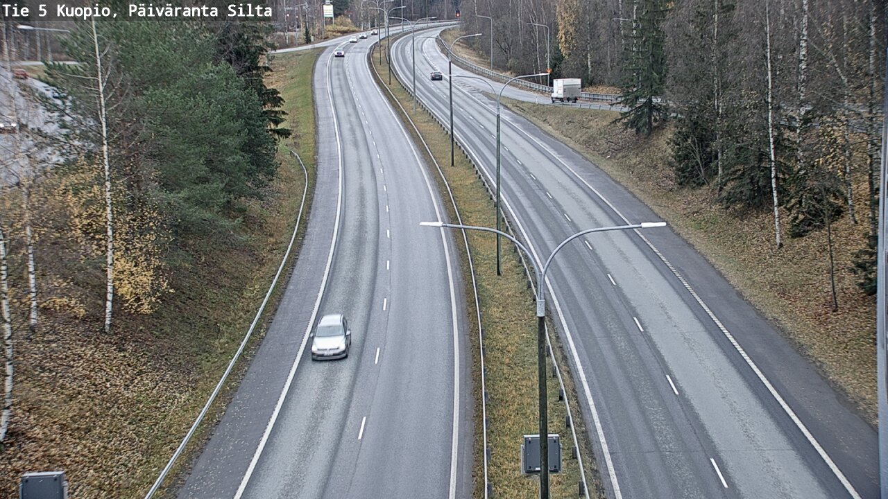 Weather Camera Image Väg 5 Kuopio, Päiväranta silta, Kuopio, Pohjois-Savo