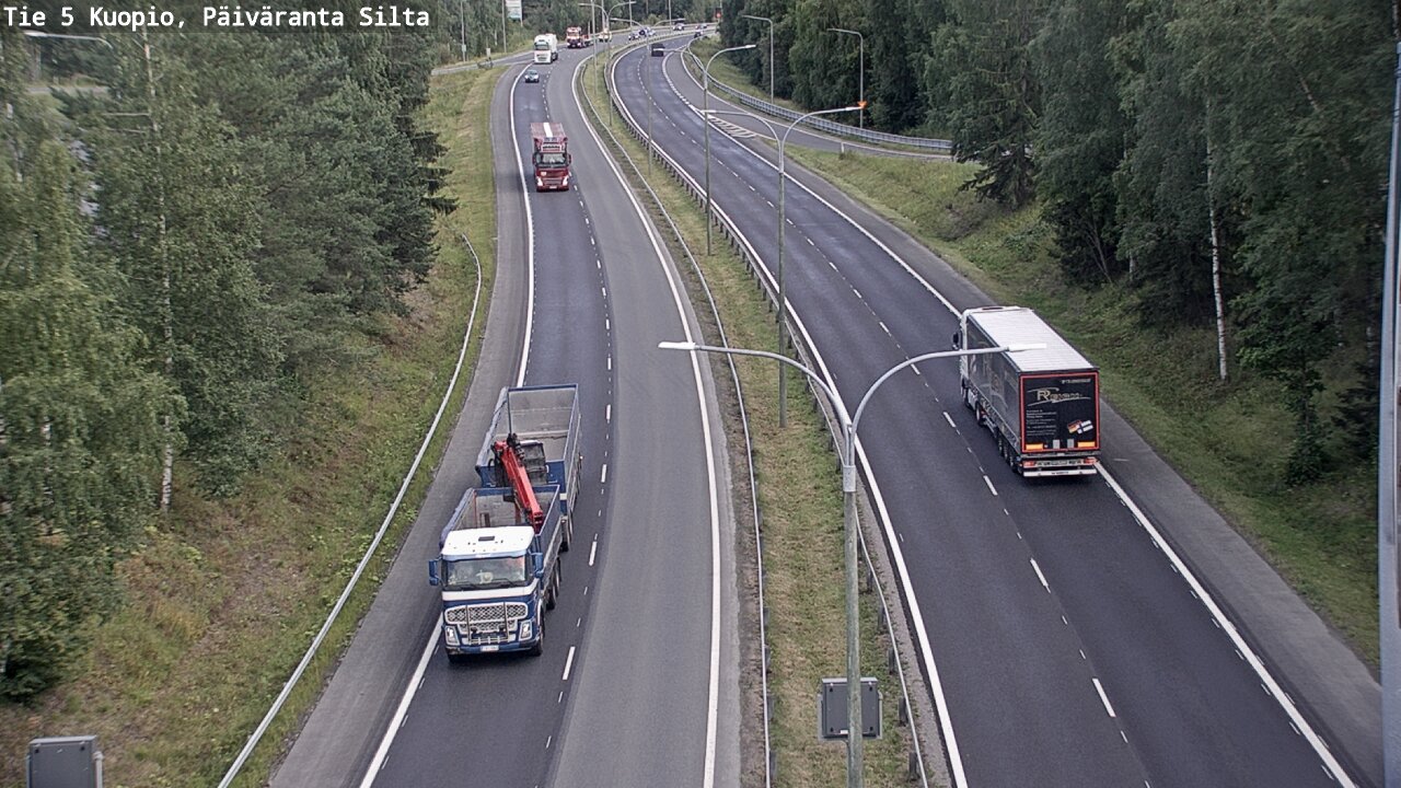 Kelikamerat Kuva Tie 5 Kuopio, Päiväranta silta, Kuopio, Pohjois-Savo