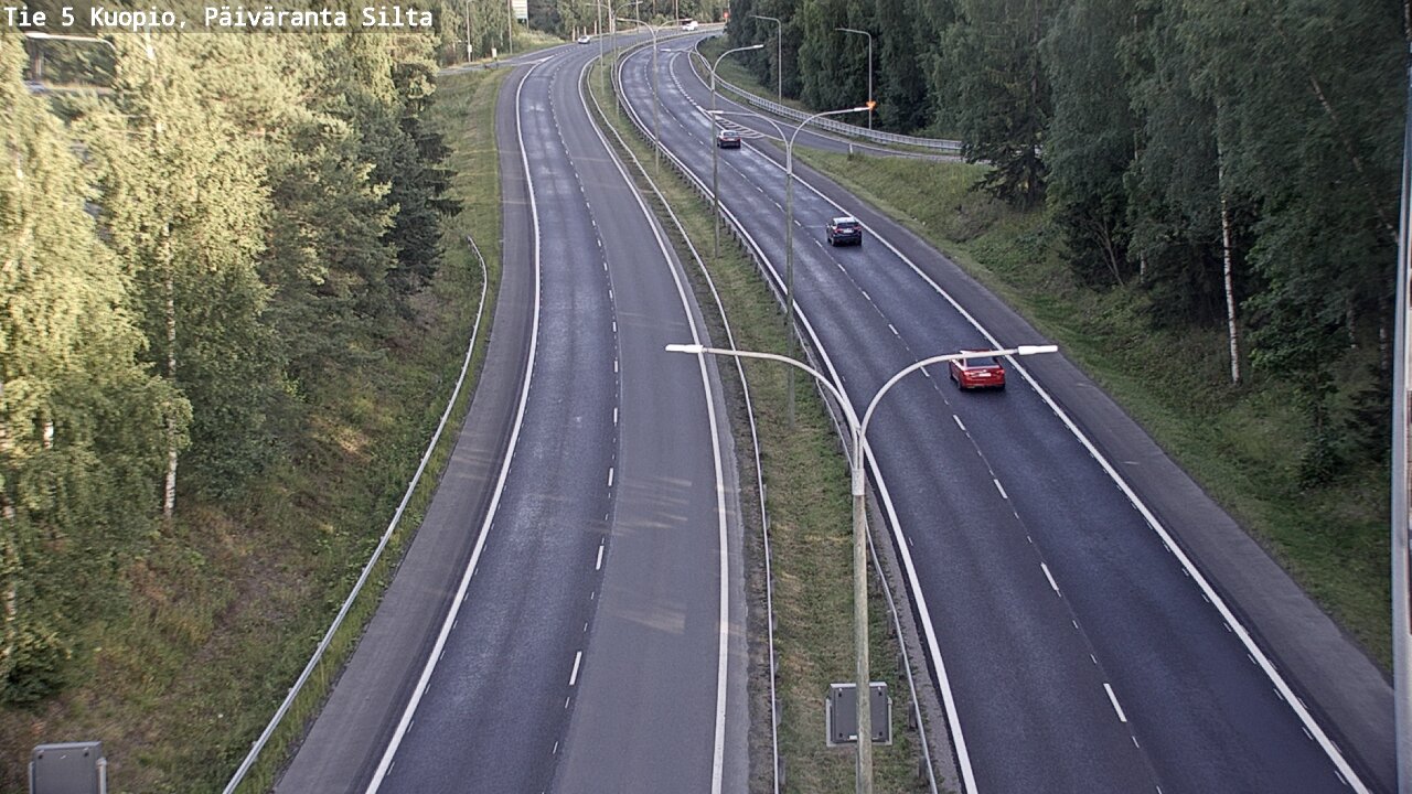 Kelikamerat Kuva Tie 5 Kuopio, Päiväranta silta, Kuopio, Pohjois-Savo