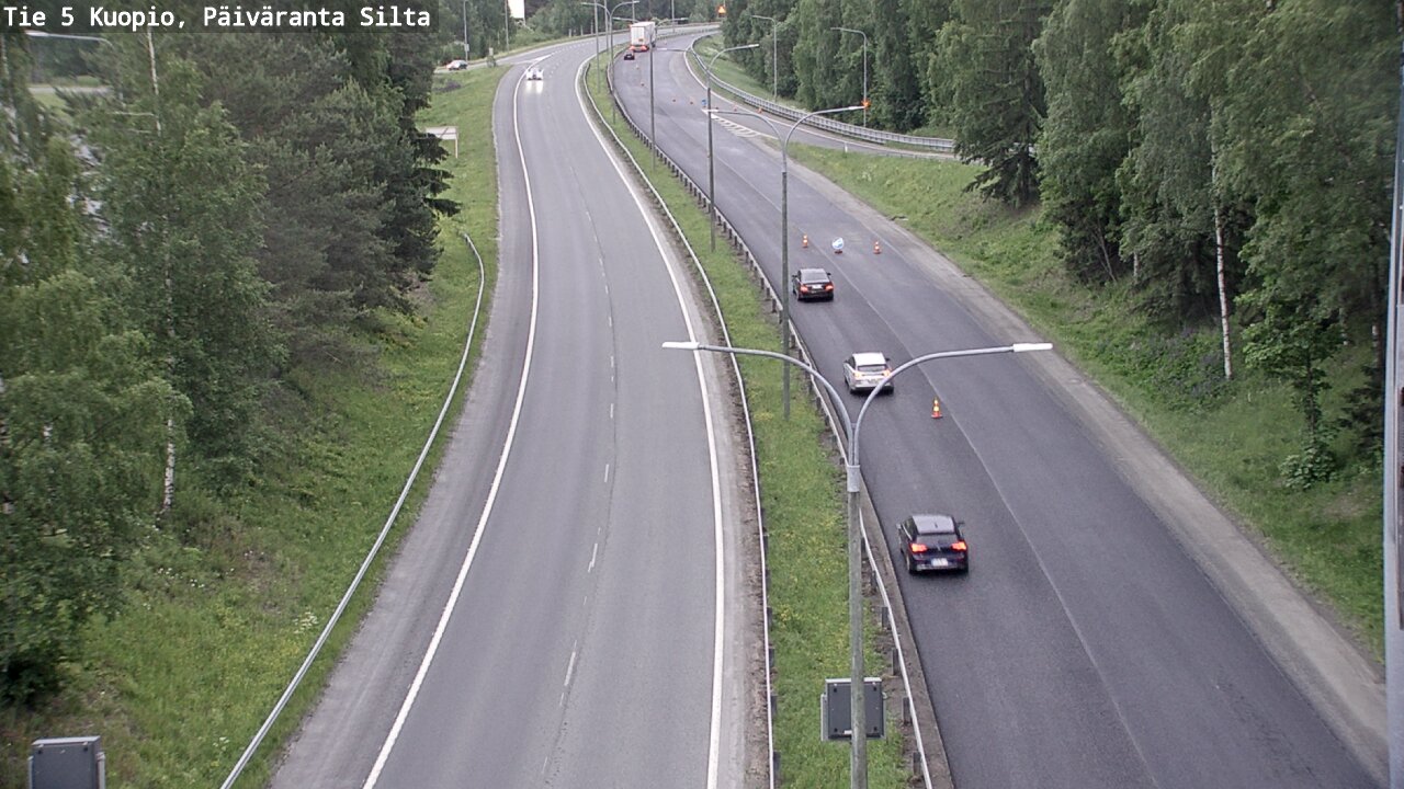 Weather Camera Image Road 5 Kuopio, Päiväranta silta, Kuopio, Pohjois-Savo