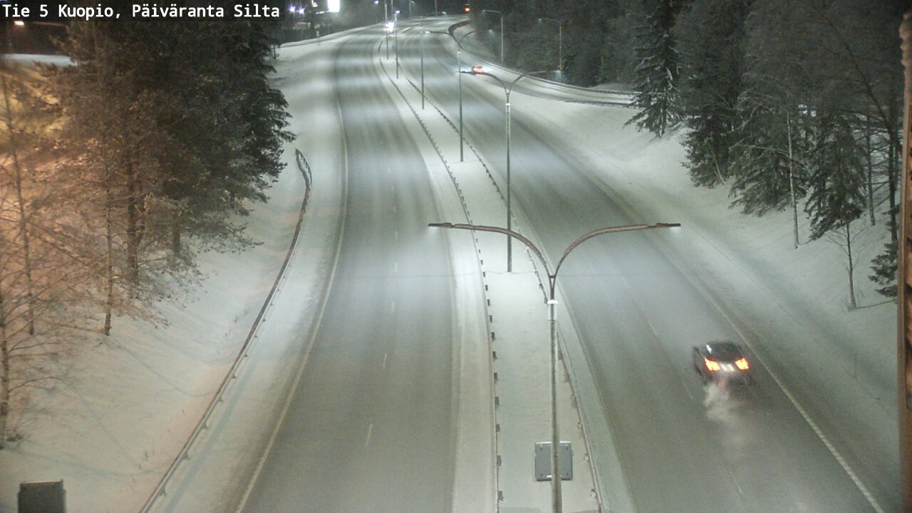 Weather Camera Image Väg 5 Kuopio, Päiväranta silta, Kuopio, Pohjois-Savo