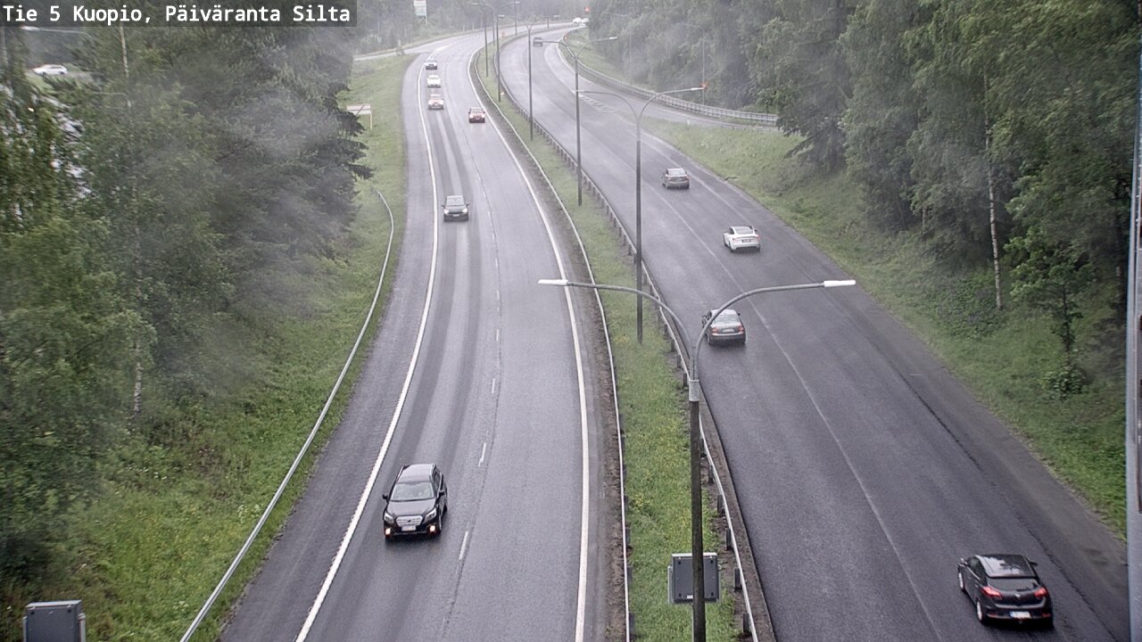 Weather Camera Image Väg 5 Kuopio, Päiväranta silta, Kuopio, Pohjois-Savo