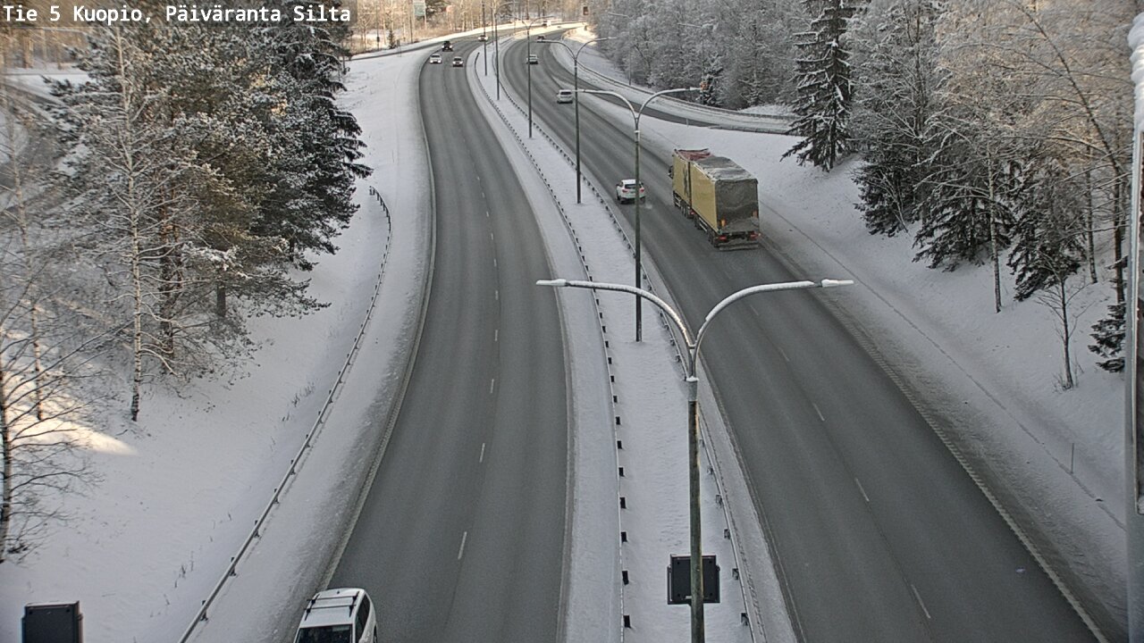 Weather Camera Image Väg 5 Kuopio, Päiväranta silta, Kuopio, Pohjois-Savo