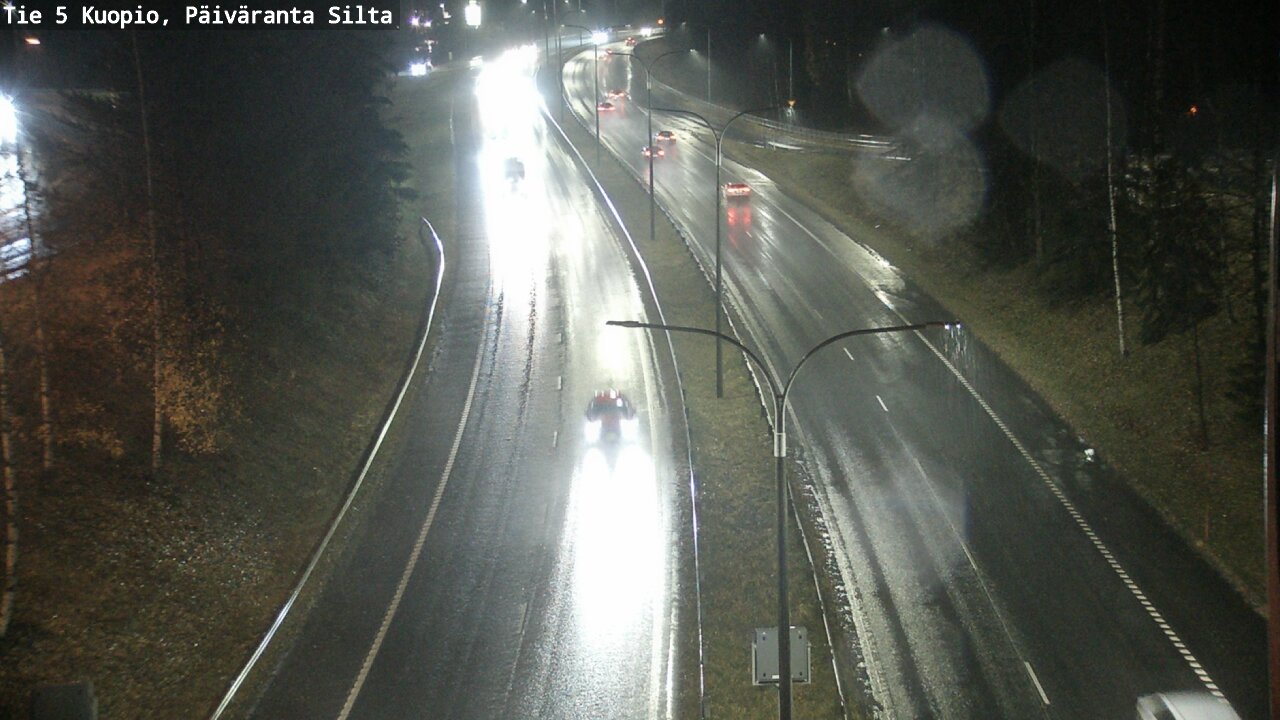 Weather Camera Image Väg 5 Kuopio, Päiväranta silta, Kuopio, Pohjois-Savo