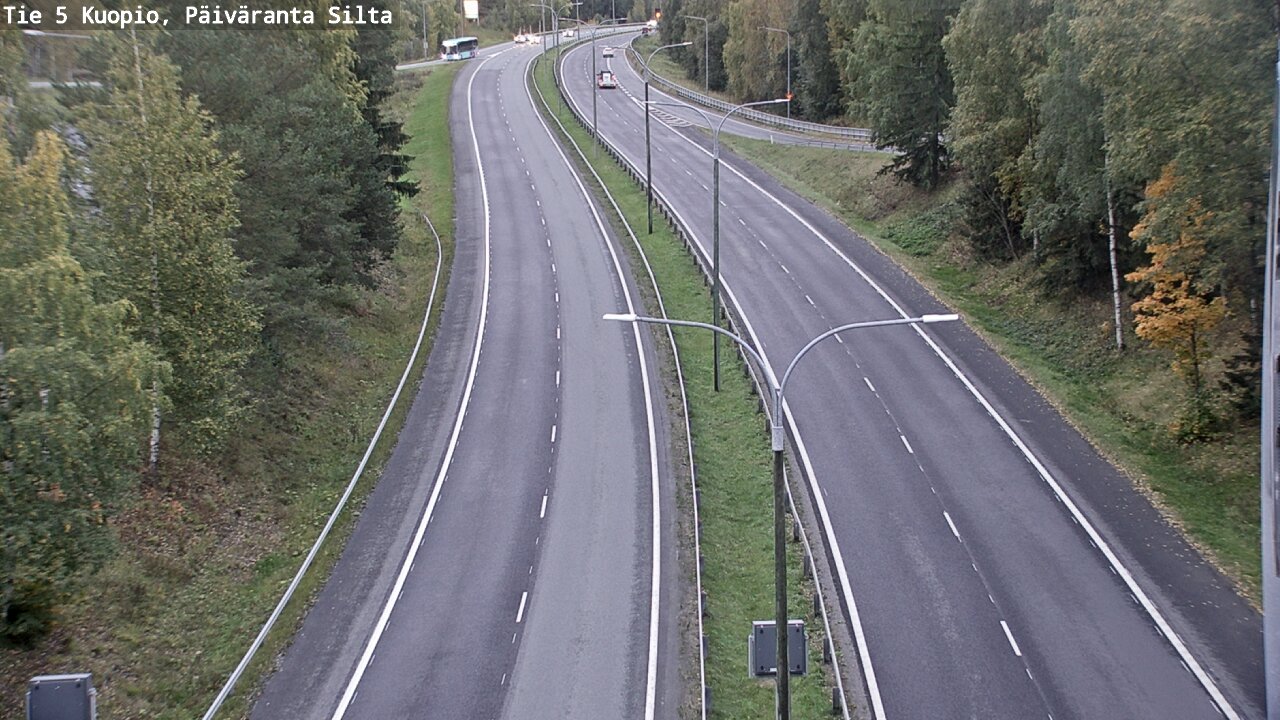 Weather Camera Image Road 5 Kuopio, Päiväranta silta, Kuopio, Pohjois-Savo