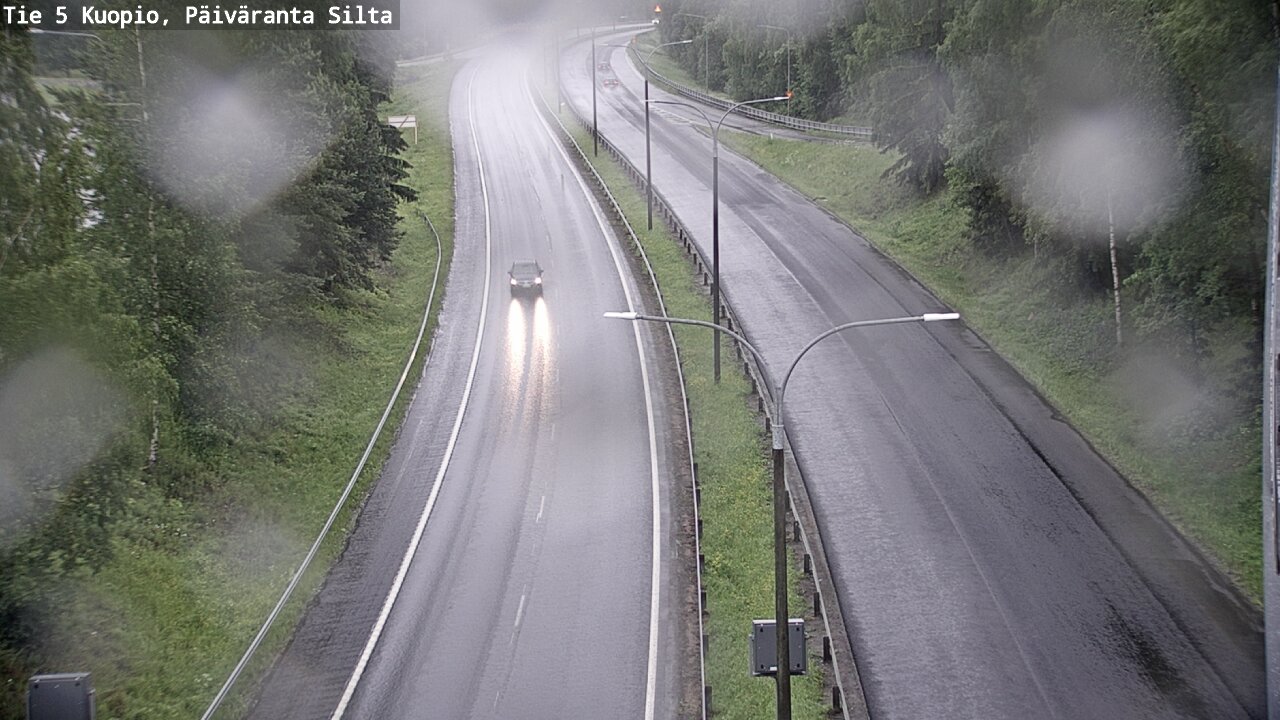 Weather Camera Image Road 5 Kuopio, Päiväranta silta, Kuopio, Pohjois-Savo